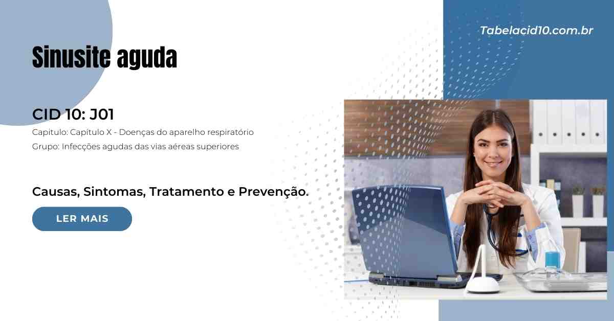 J01 – Sinusite aguda