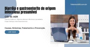 CID A09 - Diarréia e gastroenterite de origem infecciosa presumível
